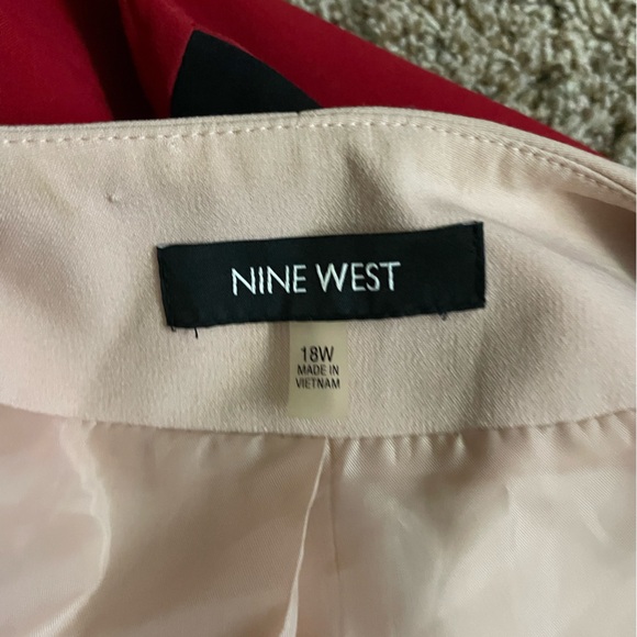 Nine West Blazer Set - Light Pink and Red with Black Accents - Picture 5 of 9